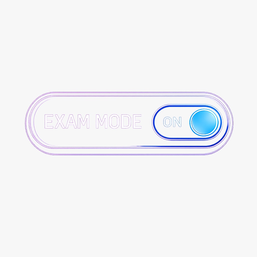 Exam Mode interface